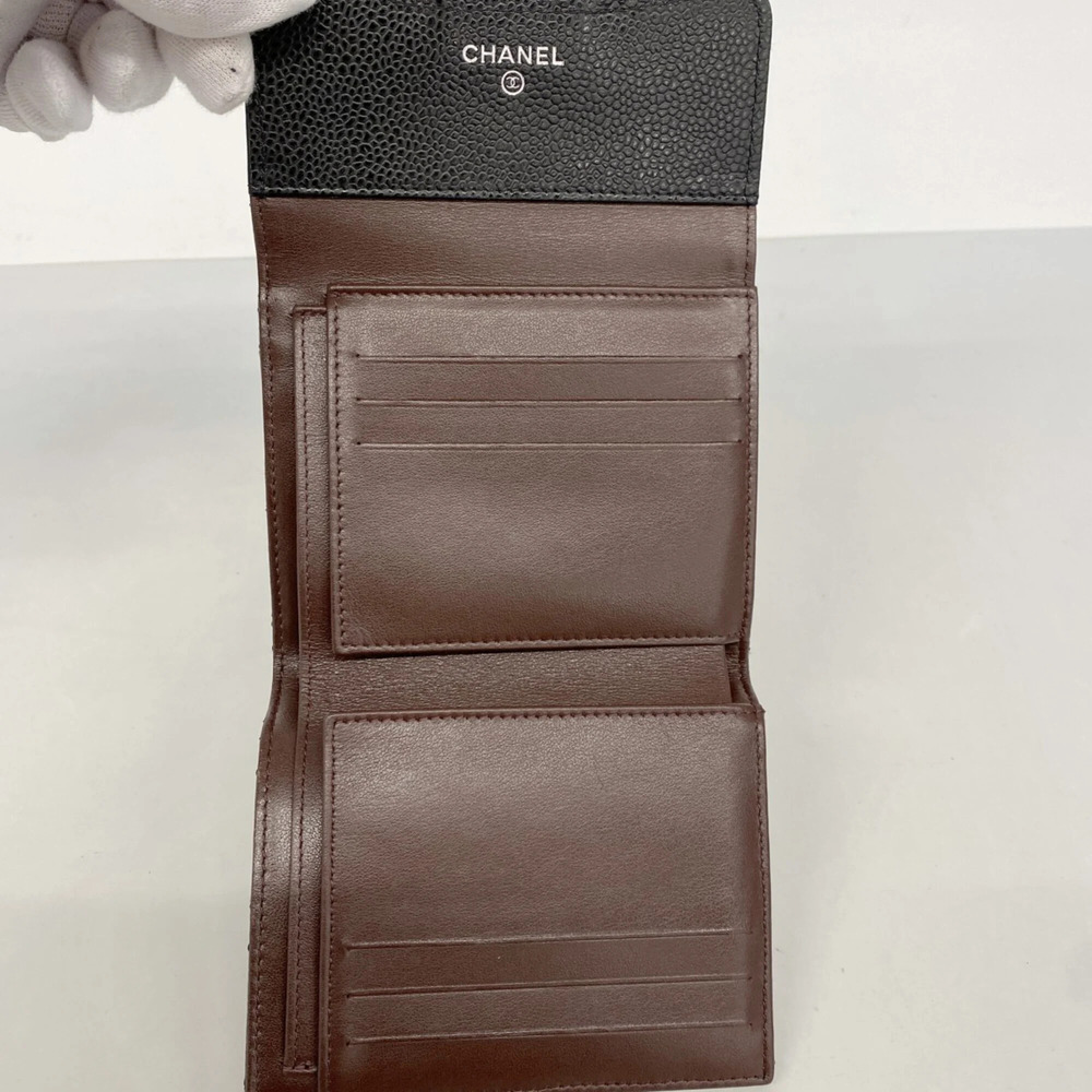 CHANEL Black Caviar Leather Wallet - Picture 3 of 7